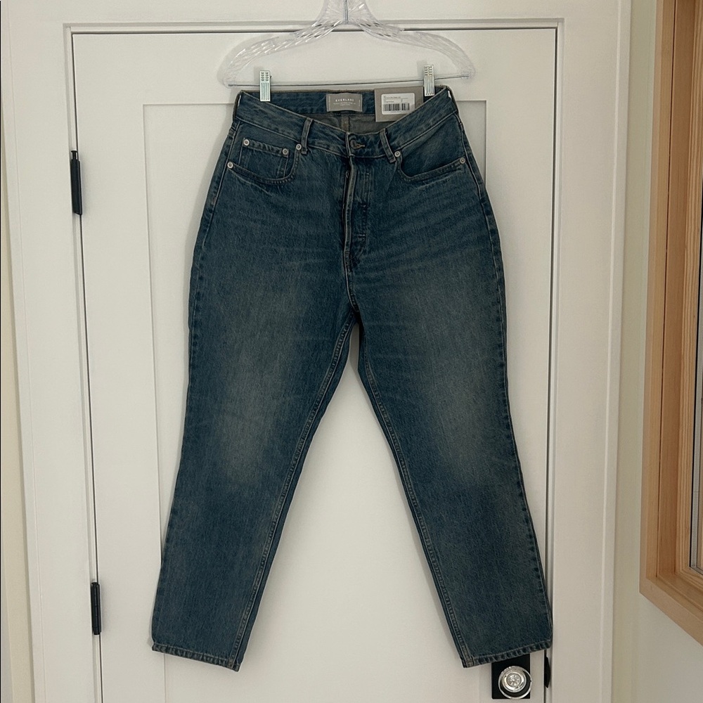 Everlane Curvy 90s Cheeky Straight Jeans in Blue
